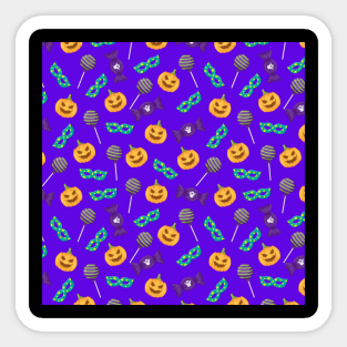 Halloween Seamless Pattern Sticker